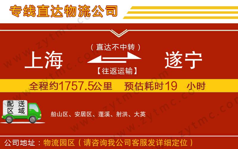 上海到遂寧物流公司