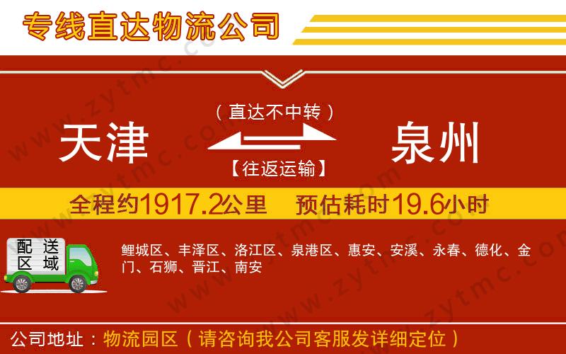 天津到泉州物流專(zhuān)線