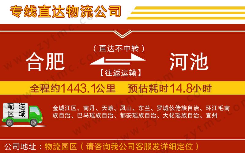 合肥到河池物流專(zhuān)線